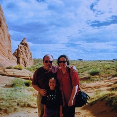 Navajo Nation, Arizona 1996 Jim, Gillian, Eva