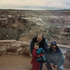 Grand Canyon, Arizona 1994 Jim, Peter, Eva
