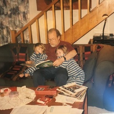 Passing on a love for reading - Opa, Eva, and Else ~1996