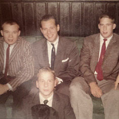 1954: Jerry 12; Nick 15; Jimmy 18; Dad 47