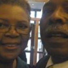 Selfie with Faith Harris at  his Retirement 2014