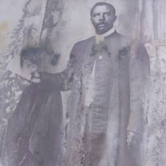 Rev Alcide Lucius Holmes (father of Foster Roberts). On Sunday 22 May, 2016, Herbert Holmes (Samuel Roberts's cousin) posted this picture to Facebook: "This is a photo of a photo I received from Susane Lavallais Boykins of Rev. Alcide Lucius Holmes. It wa