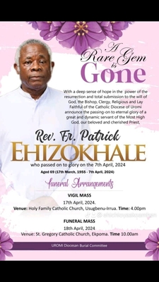 Rev. Father Patrick Ehizokhale
