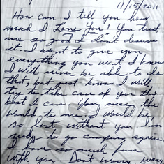 A letter on my pillow ,From my sweetheart