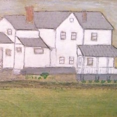 I couldn't resist adding this painting of our home where I grew up. I just love it and will cherish it always.