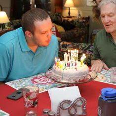 Reed's 21st Birthday with Grandpa Dick!