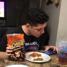 Tacos with Cheetos 