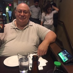 Cheering for the Indians while having dinner at a Thai restaurant in DC (Sep 2017)