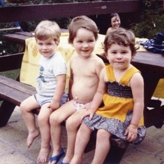 1982 Trent, Richard and Kimberley. These 3 were born within a couple of weeks of each other. Went to kinder and then Keysborough Primary School together. Friends till Richard's passing.
