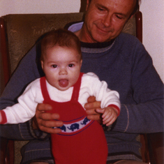 1981 - Richard with my father, his grandfather Paull Manners (Pappa)