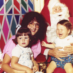 1981 - Richard didn't like Santa very much when he was 11 3/4 months old. That soon changed in a few years time.
