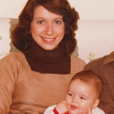 1981 - With his Auntie Jenny (Christine's sister) 