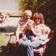 1981 With his Dad Martin and Mum Christine 