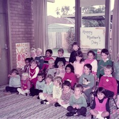 1985 - Kinder May. Richard is in the top row second from right.