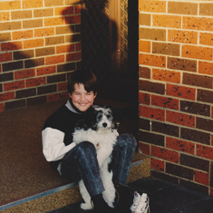 1992 - Richard and his best mate.. Gizmo 