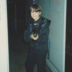 1992 12th Birthday with friends at laser tag.