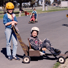 1989 - Go Kart racing at Cubs.