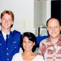 Bruce, Dad and Teddi-mom 1988