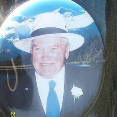 Photo on Dad's Head Stone.
Photo is from Kyra & Al Shaw Wedding Day.