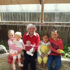Mum with her gran kids