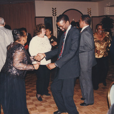 Gary + Mother Gibbons and Richard + Sharon's Mother at 1999 Men's Christmas Gala