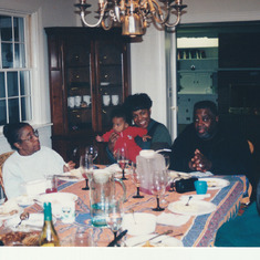 Teri, Mother Gibbons, Michele, and Richard at Gary and Sharon's Lexington, MA house