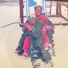 Amadi, Zakiya, and Akil in Boston ~1998