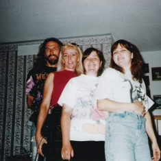 Rick, Becky, Roxanne,  and I, in 1998, just before he died