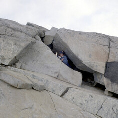 In the rocks. Jan 81