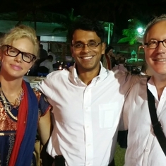 Richard With Kristen and Prakash in Chennai, India