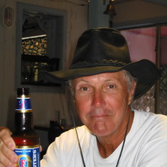 Dad in hat w beer
