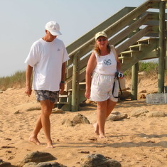 Mom and Dad on Beach