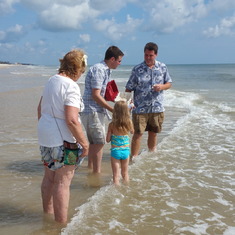 A family service for dad at the beach he loved