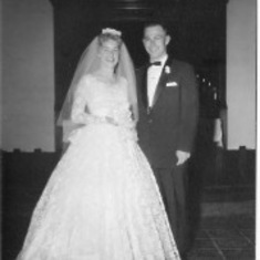 Richard Walling and Pat Parker wedding portrait