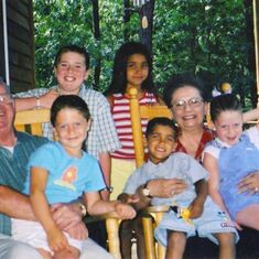 Richard & Loretta with Grandchildren