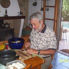 In Mallorca cooking a feast