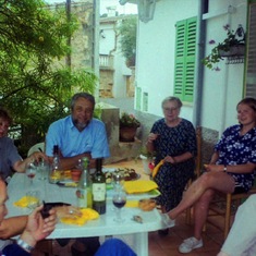 Genova, Mallorca - c2000 with Paul, Christine, Jeanne, Marion and Emily