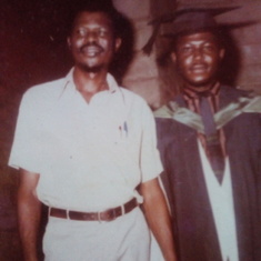 With Dotun, graduation @ UI,1983