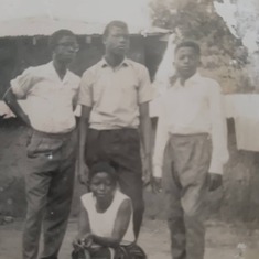Circa 1962. From left: Jide, Layi, Tunde, Ibidun
