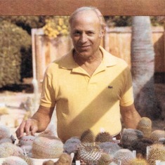 Richard with beloved cacti
