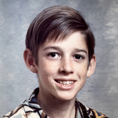 There was a phase of Hawaiian print shirts in his younger days too. BHS pic.