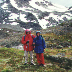 Dad and Mom Heli-hiking