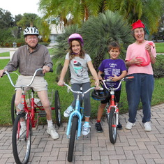 Biking with Grandkids Mica & Lucas