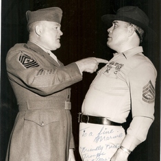 Sgt. Major. Hughes & Frank Sutton (Actor from "Gomer Pyle" Sgt. Carter)