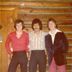 Bob, Ritch and Randy at a Youth Camp in Wyoming, 1975.