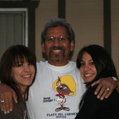 Dicie with his nieces, Adriane & Renay.
