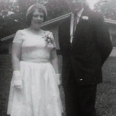 Richard and Barbara on their wedding day July 20, 1963.