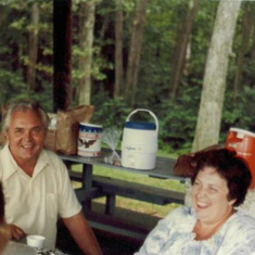 Richard and Barbara at one of the Emert family reunions.