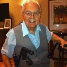 Richard on his 84th birthday in 2012