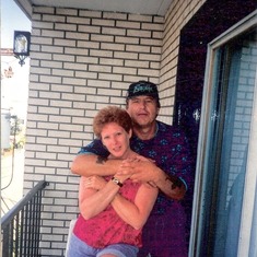 Bobbi & Rich in 1992 in wildwood, a trip with Misty and her friends